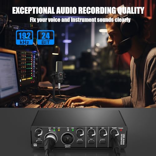 RHM USB Audio Interface with 48V Phantom Power