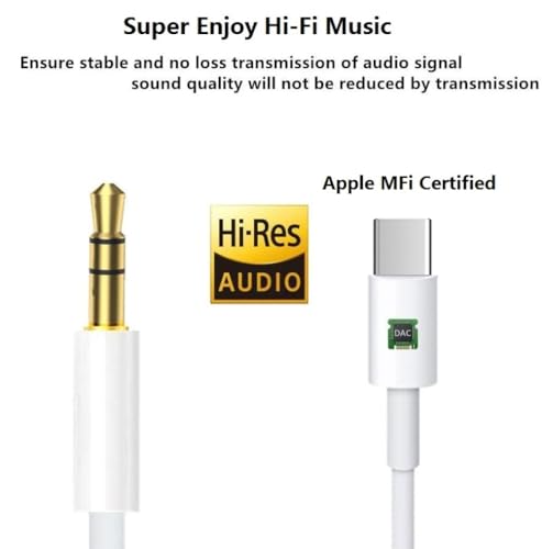 iPhone 15 Aux Cord - MFi Certified Adapter