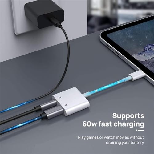 iPhone Compatible 2-Pack Lightning to 3.5mm Adapter & Charger