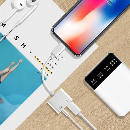 iPhone Compatible 2-Pack Lightning to 3.5mm Adapter & Charger