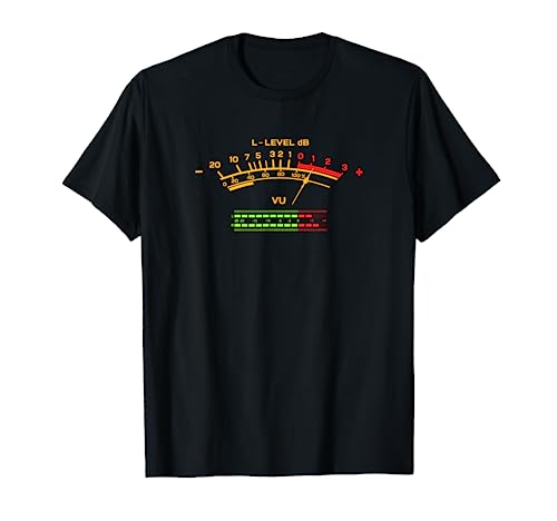 Vintage VU Meter Hi-Fi Music Sound Tee