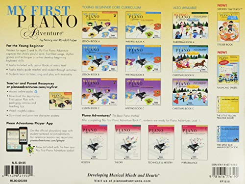 Beginner Piano Lesson Book A with Online Audio