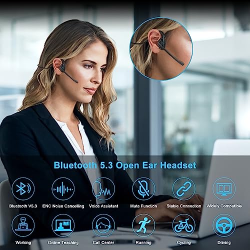 iDIGMALL Bluetooth Headset w/ Microphone for PC & Phones
