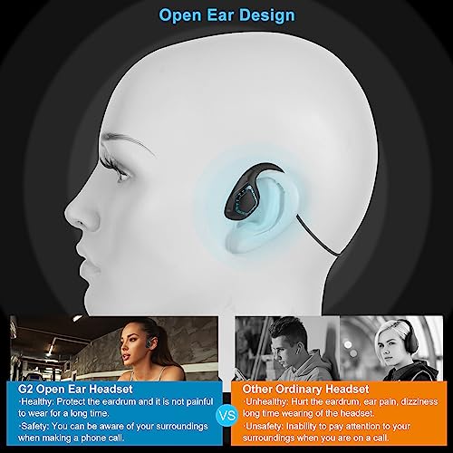 iDIGMALL Bluetooth Headset w/ Microphone for PC & Phones