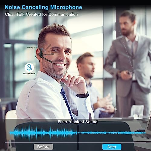 iDIGMALL Bluetooth Headset w/ Microphone for PC & Phones