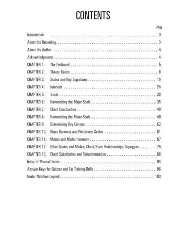 Guitarists' Music Theory Guide with Online Audio