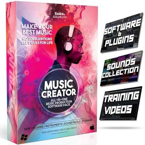 Music software bundle for recording, editing & beat-making