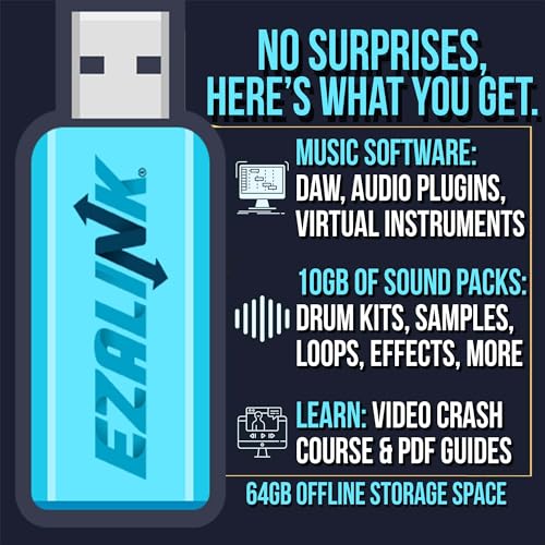 Music software bundle for recording, editing & beat-making