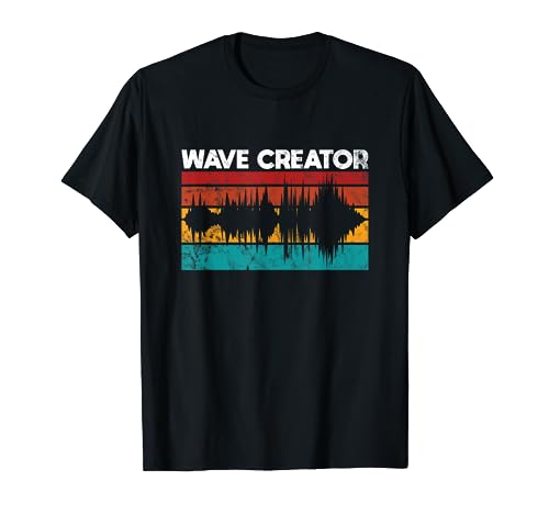 Wave Creator Funny Audio Engineer T-Shirt for Sound Designers