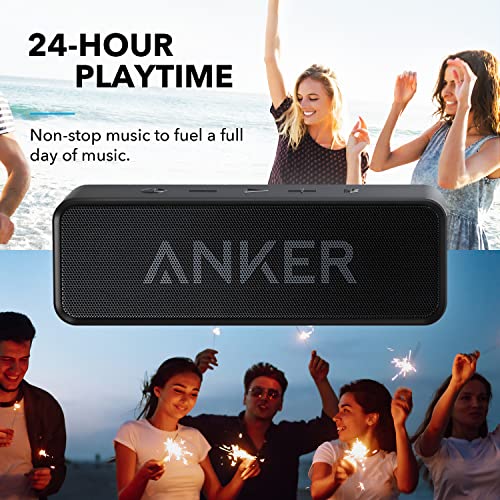 Anker Soundcore Bluetooth Speaker: Stereo Sound, Waterproof, Portable