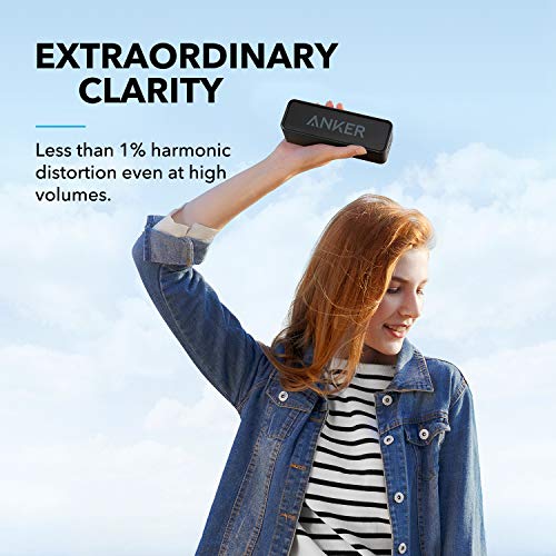 Anker Soundcore Bluetooth Speaker: Stereo Sound, Waterproof, Portable