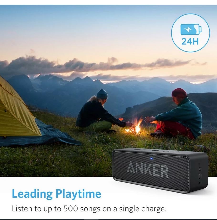 Anker Soundcore Bluetooth Speaker: Stereo Sound, Waterproof, Portable