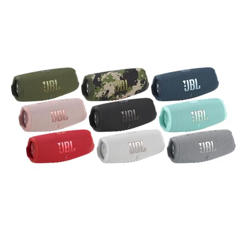 Black JBL Charge 5 Bluetooth Speaker - Small & Waterproof