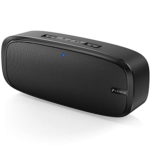 LENRUE Bluetooth Speaker - Loud Stereo Sound, Rich Bass
