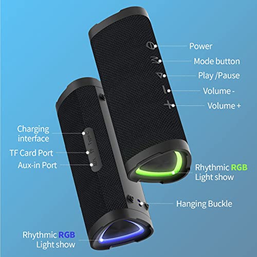 Vanzon V40 Portable Bluetooth Speaker with Loud Stereo Sound