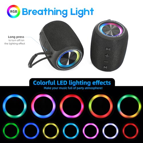 BT5.3 Wireless Speaker 20W Bass Diaphragms with LED