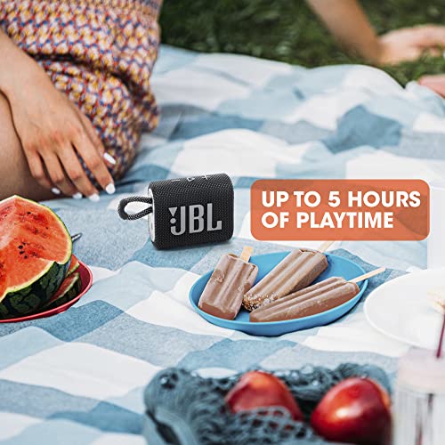 JBL Go 3: Portable Bluetooth Speaker - Black