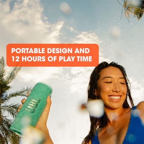 JBL Flip 6 Portable Speaker - Powerful Sound, Blue