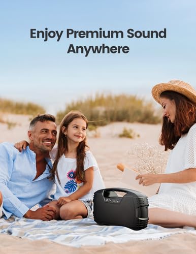 Waterproof Bluetooth Speaker, 40W Portable Wireless Subwoofer