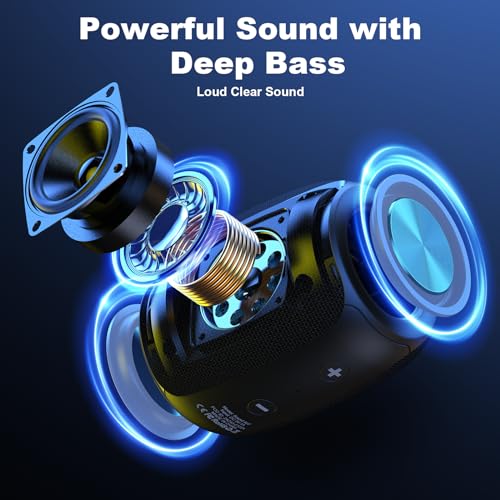 Bobtot Bluetooth Speaker: Portable Wireless Speaker with RGB