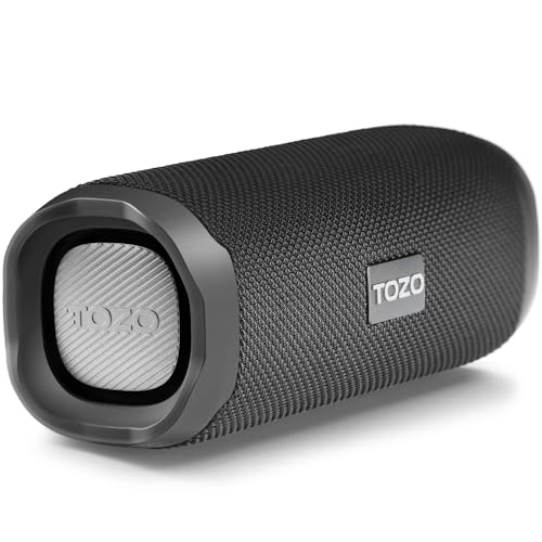 TOZO PA2 Bluetooth Speaker: Dual Drivers, Deep Bass, IPX8 Waterproof