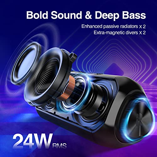 Rythflo Portable Wireless Bluetooth Speaker with Bold Bass