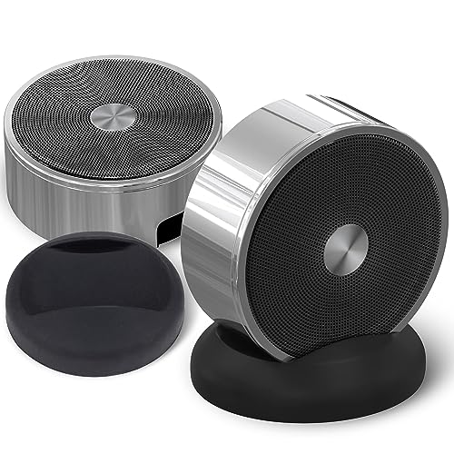 Chrome Bluetooth Speaker Set: Wireless Stereo Dual Pairing