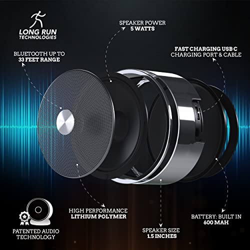 Chrome Bluetooth Speaker Set: Wireless Stereo Dual Pairing