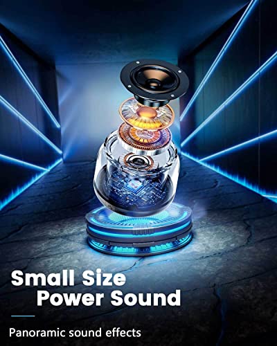 Colorful Lights Bluetooth Speaker for Kids, Teens, Women