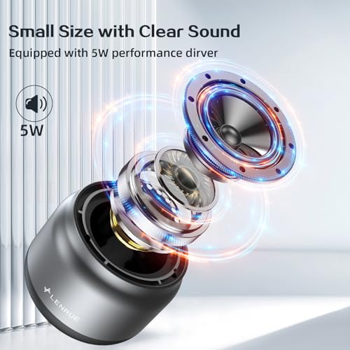 LENRUE Bluetooth Speaker - Compact, Wireless with Clear Sound