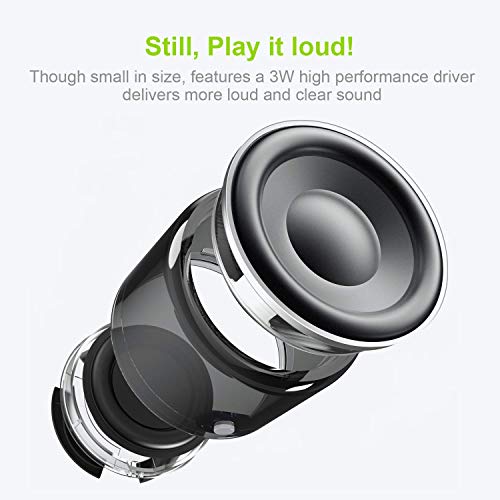 Black IP67 Waterproof Bluetooth Speaker for Travel & Home