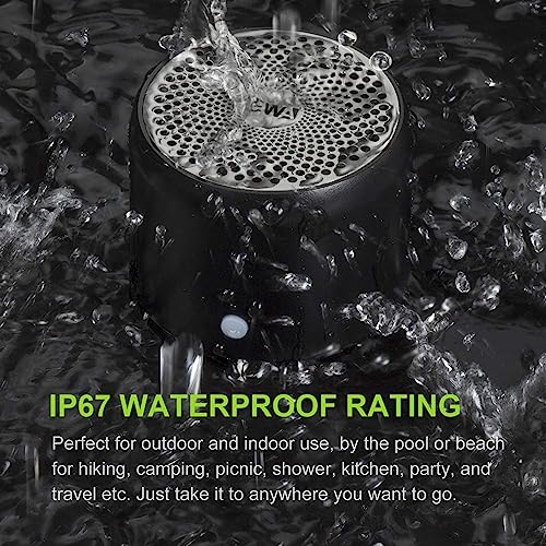 Black IP67 Waterproof Bluetooth Speaker for Travel & Home