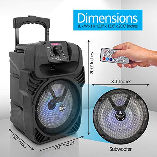 Pyle 400W Portable Bluetooth PA Loudspeaker - Vibrant Sound