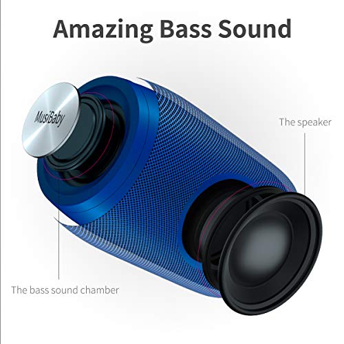 MusiBaby Bluetooth Speaker: Waterproof, Outdoor, Portable, Loud Stereo