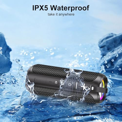 KOOINGYUE Portable Wireless Speaker: Waterproof, Loud Stereo, Dual Pairing