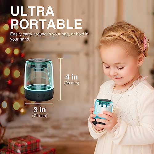 Dual Bluetooth Speakers with LED Light Show, Waterproof, Loud