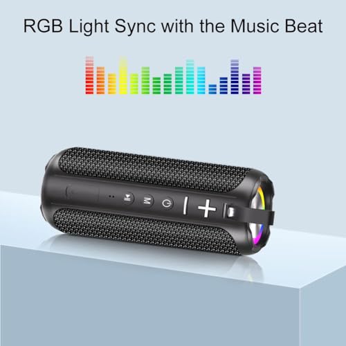 KOOINGYUE Portable Wireless Speaker: Waterproof, Loud Stereo, Dual Pairing