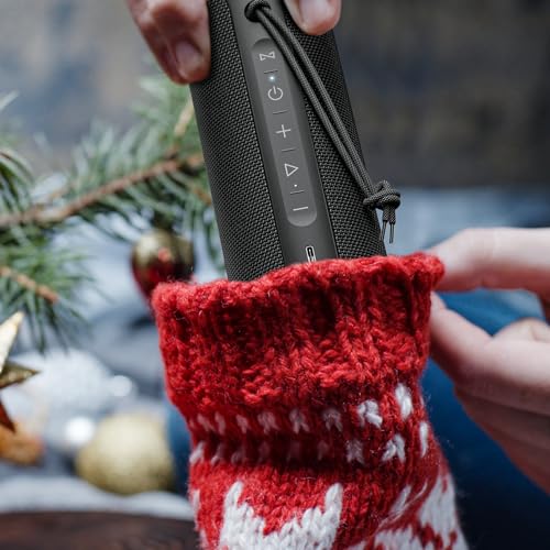 MIATONE Portable Bluetooth Speaker with Stereo Sound, Color Lights