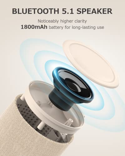 2-in-1 Wireless Charging Station with Bluetooth Speaker & Night Light