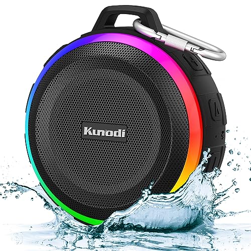 Kunodi Bluetooth Shower Speaker with Dynamic Lights, Clear Sound