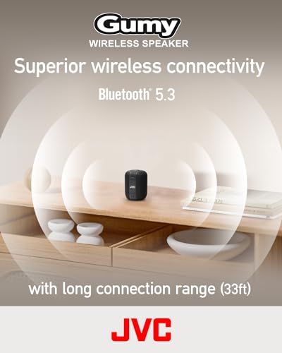 JVC Portable Gumy Wireless Speaker with Surround Sound, Lightweight