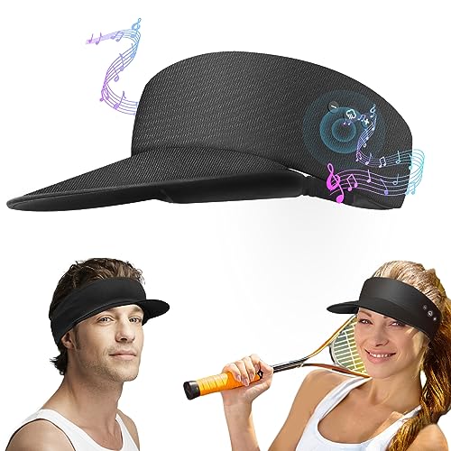 ZRUHIG Bluetooth Hat Sun Visor with Wireless Headphones