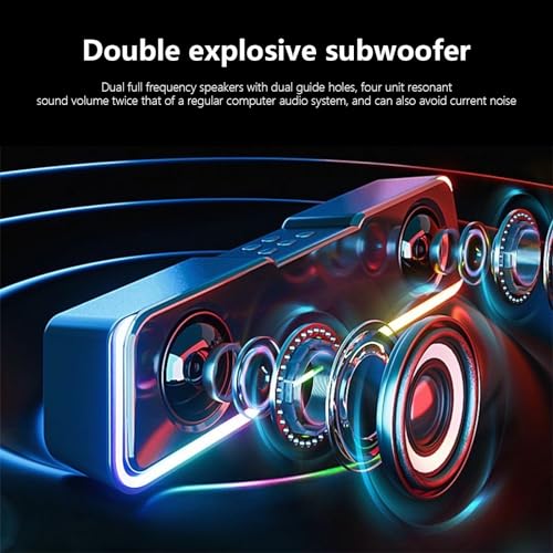 Colorful Bluetooth Subwoofer Sound Bar for Smart TV