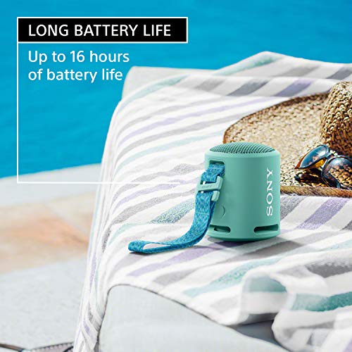 Sony SRS-XB13 Portable Waterproof Bluetooth Speaker, Powder Blue