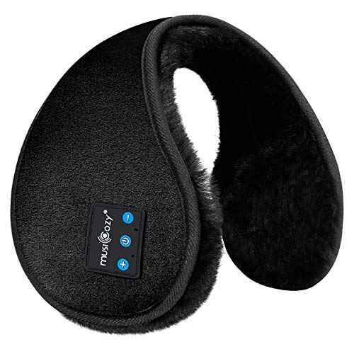Wireless Bluetooth Ear Muffs with Built-in Speakers & Microphone