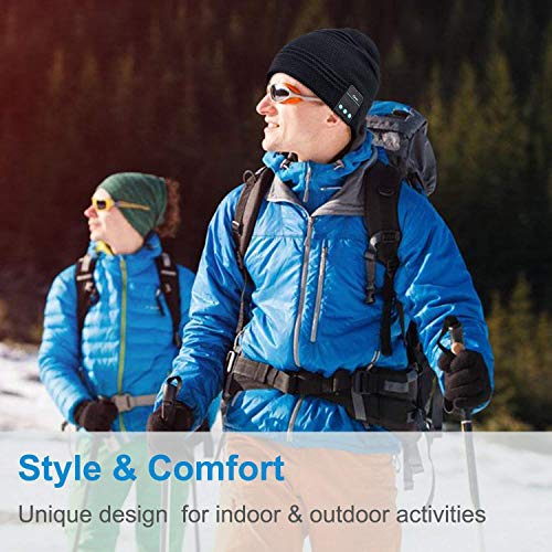Rotibox Wireless Bluetooth Beanie Hat for Outdoor Sports