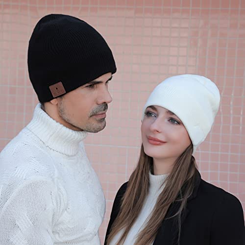 MUSICBEE Bluetooth Beanie: Wireless Knit Winter Cap