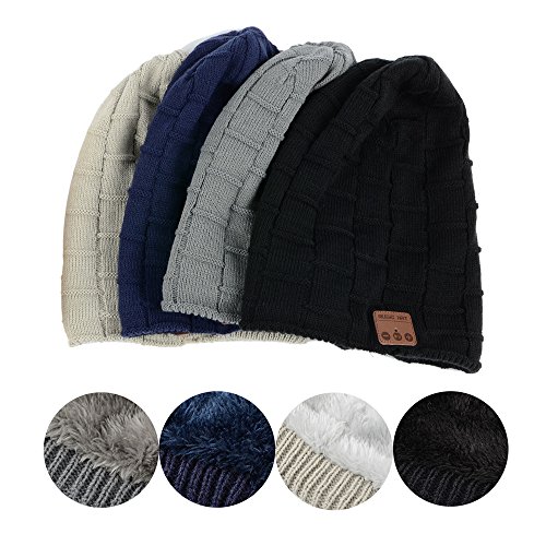 Wireless Bluetooth Music Beanie Hat for Men Women