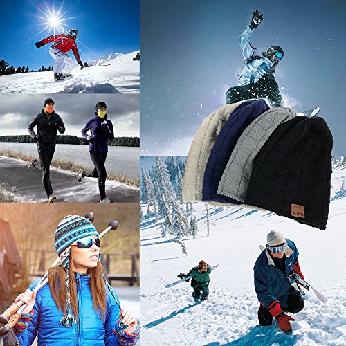Wireless Bluetooth Music Beanie Hat for Men Women