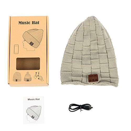 Wireless Bluetooth Music Beanie Hat for Men Women